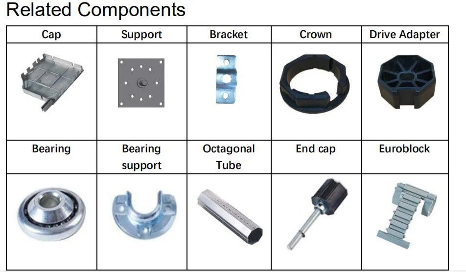 Remote Control Roller Shutters Tubular Motor Accessories