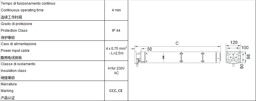 1000kg 92mm Heavy Duty Roller Shutter Door Motor